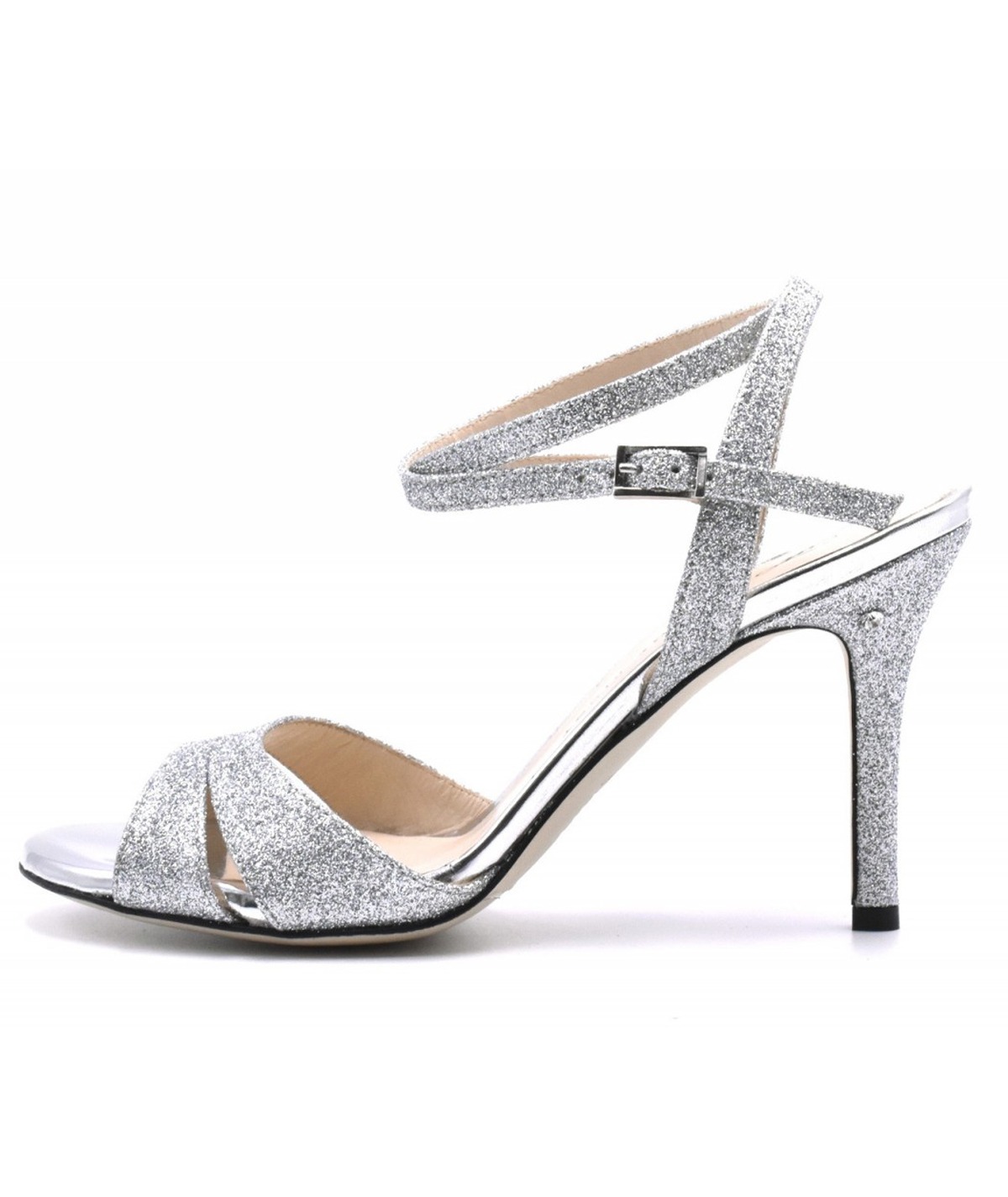 36) Madame Pivot - VIRGINIA Glitter Argento (Made in Italy)
