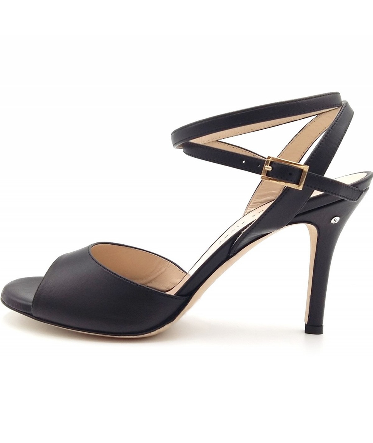 35) Madame Pivot - CHERIE Pelle Nera (Made in Italy)